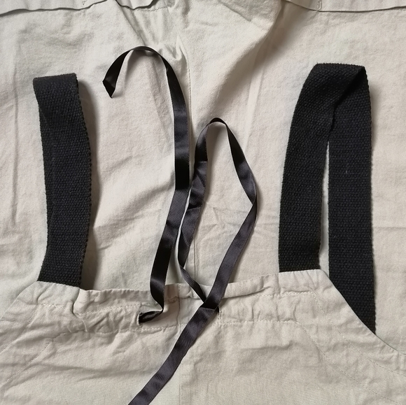 🥑 loose light green overalls shorts with black canvas woven strap by YS - Picture 5 of 6